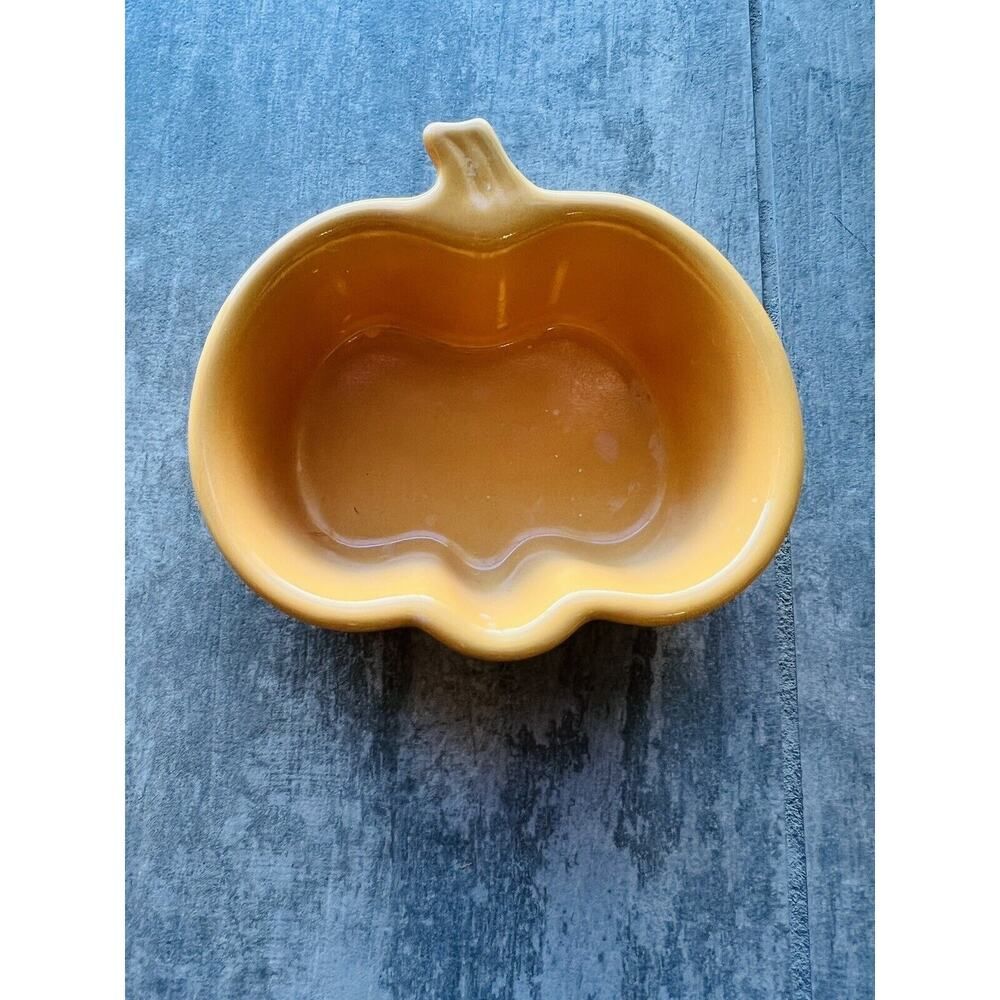 Nantucket 4oz Ceramic Pumpkin Baking Dish Small Candy Bowl Halloween Decor Fall